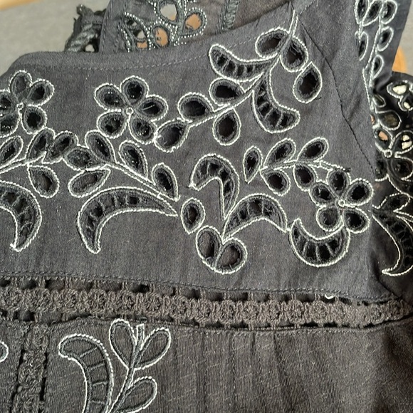 Lucky Brand Cut Out Peasant Top Size Small - Picture 6 of 6